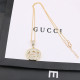 Gold Fashion Street Letter Chains Hot Drill Necklaces