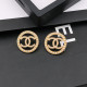 Gold Fashion Vintage Letter Patchwork Earrings