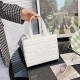 White Fashion Street Solid Letter Bags
