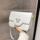 White Fashion Street Solid Patchwork Bags