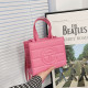 Rose Pink Fashion Street Solid Letter Bags