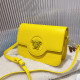 Yellow Fashion Street Solid Patchwork Bags