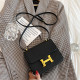 Black Fashion Simplicity Solid Patchwork Bags