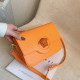 Orange Fashion Street Solid Patchwork Bags