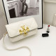 White Fashion Street Solid Patchwork Bags