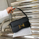 Black Fashion Simplicity Solid Patchwork Bags