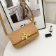 Khaki Fashion Street Solid Patchwork Bags
