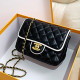 Black Fashion Street Solid Chains Bags