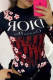 Red Fashion Sexy Print Letter Swimwears