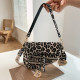 Leopard Print Casual Street Letter Patchwork Bags
