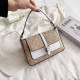 Khaki Fashion Street Print Patchwork Bags