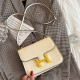 White Fashion Simplicity Solid Patchwork Bags