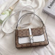 White Fashion Street Print Patchwork Bags