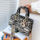 Leopard Print Fashion Street Letter Patchwork Bags