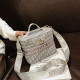 Grey Fashion Street Letter Patchwork Bags