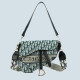 Green Fashion Street Letter Patchwork Bags