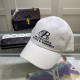White Fashion Street Letter Embroidered Hat