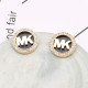 Black Fashion Simplicity Letter Hot Drill Earrings