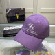 Purple Fashion Street Letter Embroidered Hat