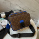 Blue Fashion Street Print Letter Bags