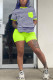Green Fashion Casual Striped Two Piece Suits Straight Short Sleeve Two Pieces