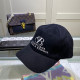 Black Fashion Street Letter Embroidered Hat