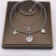 White Fashion Simplicity Letter Chains Necklaces