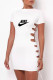 White Fashion Sexy Print Hollowed Out O Neck One Step Skirt Dresses