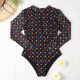 Black Fashion Sexy Print Letter Swimwears