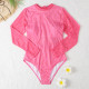 Pink Fashion Sexy Print Letter Swimwears