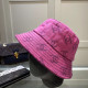 Purple Fashion Street Print Letter Hat