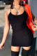Black Sexy Casual Solid Backless Spaghetti Strap Sleeveless Dress Dresses