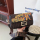 Coffee Fashion Street Print Patchwork Bags
