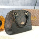 Black Fashion Street Print Patchwork Bags