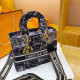 Black And White Fashion Street Print Patchwork Letter Bags