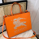 Orange Fashion Street Print Letter Bags
