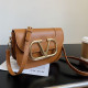Dark Brown Fashion Simplicity Solid Patchwork Bags