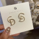 Gold Fashion Simplicity Geometric Hot Drill Earrings