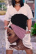 Light Pink Casual Print Patchwork V Neck Straight Dresses