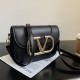 Black Fashion Simplicity Solid Patchwork Bags