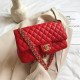 Red Fashion Casual Solid Patchwork Bags