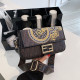 Yellow Brown Fashion Street Print Patchwork Bags