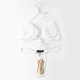 White Fashion Sexy Solid Bandage Swimwears