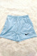 Blue Fashion Casual Solid Embroidered Bottoms
