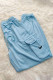 Blue Fashion Casual Embroidery Patchwork Bottoms