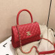 Red Fashion Street Patchwork Chains Bags