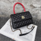 Black Red Fashion Street Patchwork Chains Bags