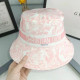 Pink Fashion Street Print Letter Hat