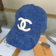Blue Fashion Street Letter Patchwork Hat
