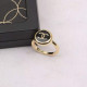 Gold Fashion Vintage Letter Patchwork Rings